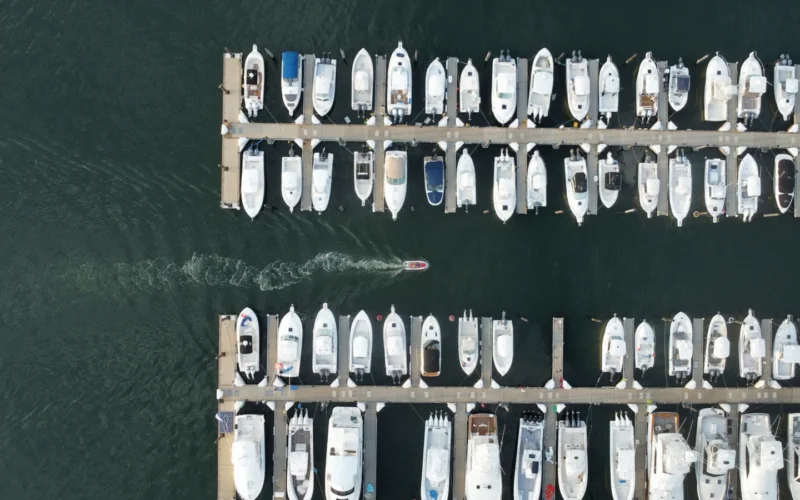 Belmar Marina & Shark River inlet area — Belmar, NJ