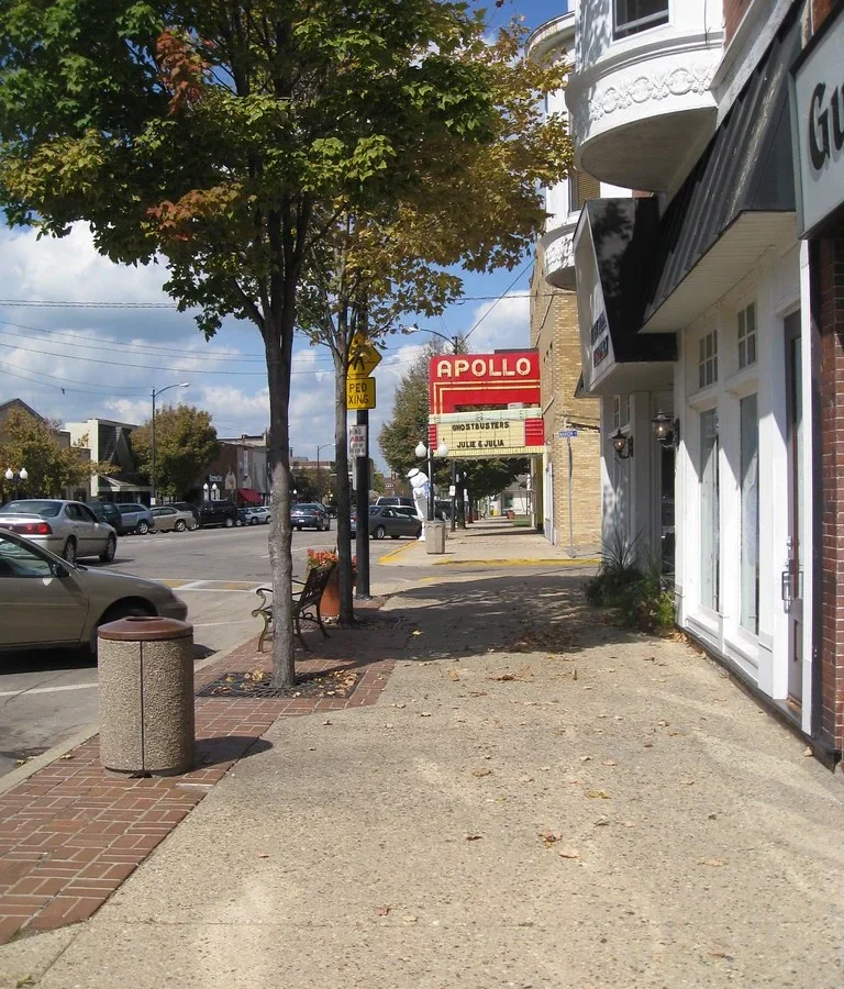 Princeton Downtown arts & McCarter Theatre area in Princeton, NJ